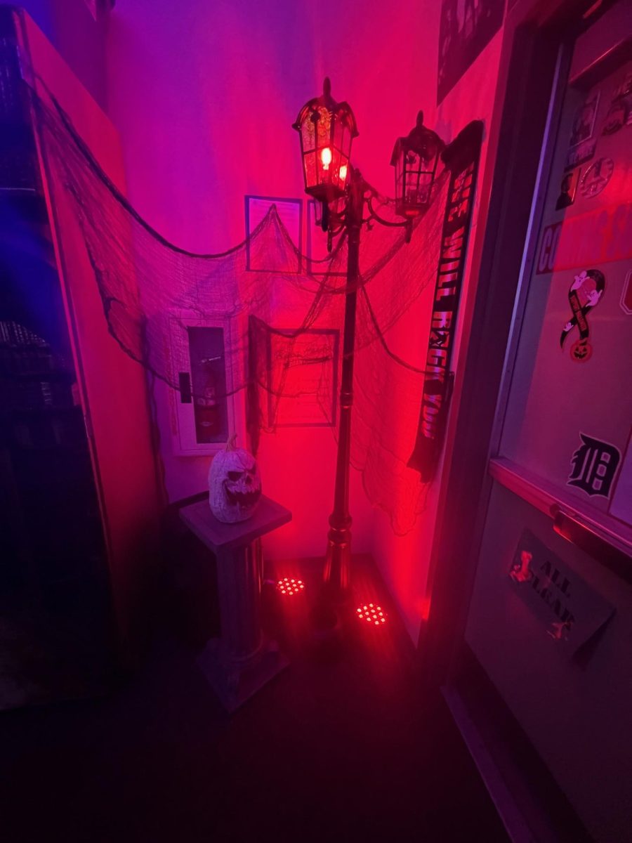Photo of the spooktacular decoration in Mr. O's room (C-1)