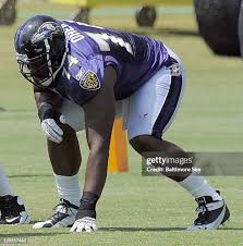 Michael Oher in action for the Ravens